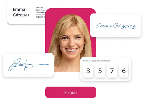 Firma digital de contratos online a través de Click & Sign con múltiples tipos de firma