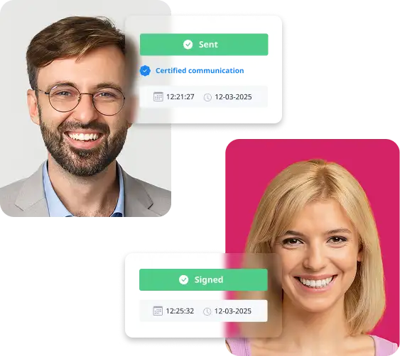 Electronic signature process with Click & Sign across all devices