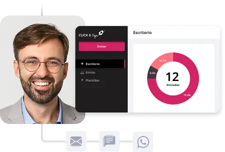 Interfaz de gestión para empresas que utilizan Click & Sign